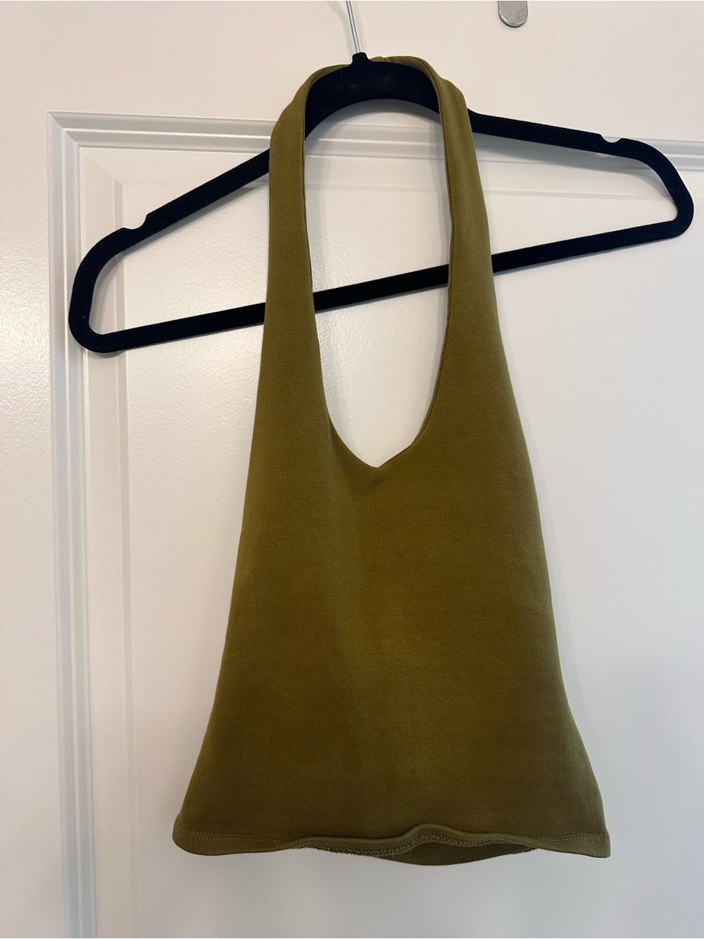 Zara Olive Halter Knit Camisole